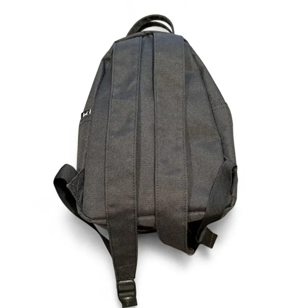 Herschel Nova mini black canvas backpack with gold zipper